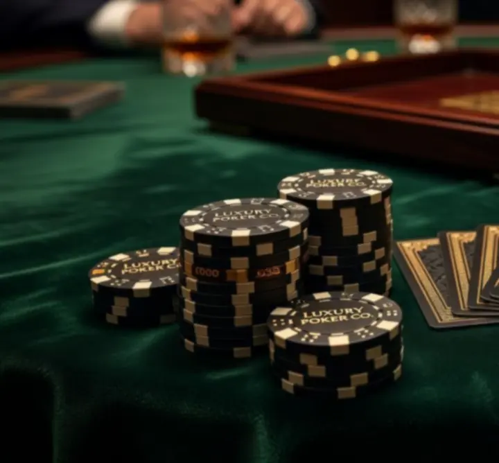 Wysokiej jakości akcesoria pokerowe na wieczorze kasynowym
